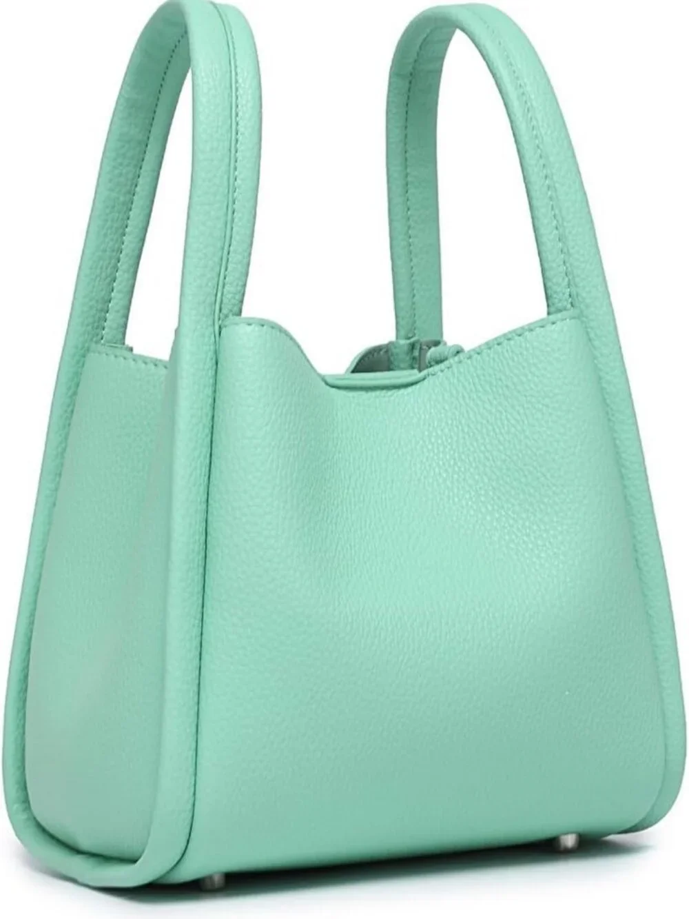 Chic Mini PU Bucket Crossbody Bag with Magnetic Closure - Stylish & Versatile